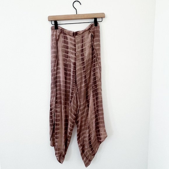 American Rag Pants - American Rag Boho High Waisted Tie Dye Pants Crop with Tie Belt XS